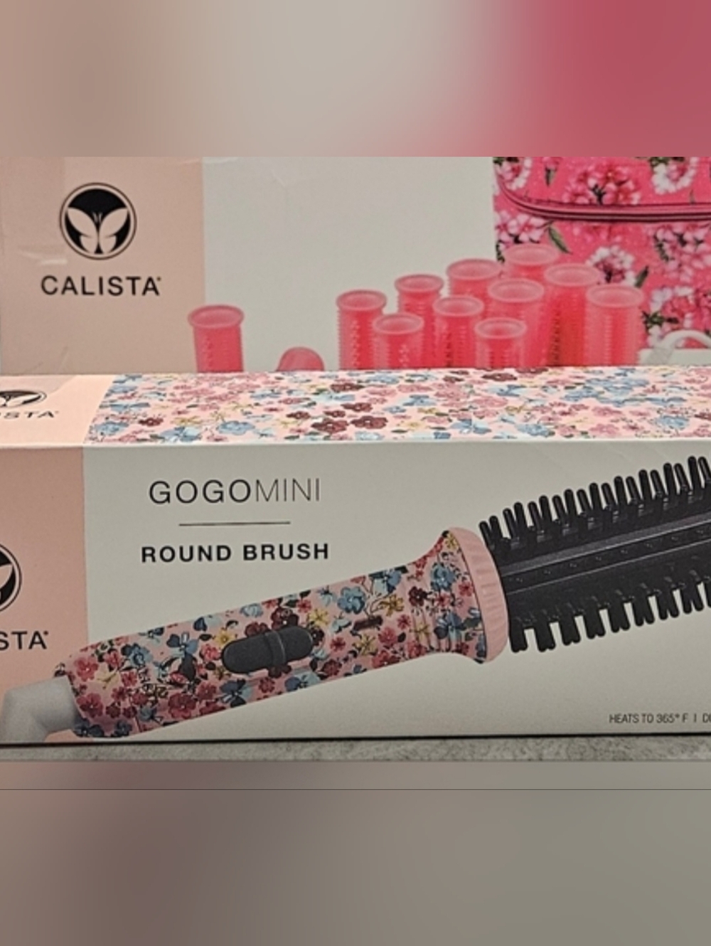 Calista GOGOMINI Round Brush Dual Voltage Full Power Curls & Waves De-Frizz